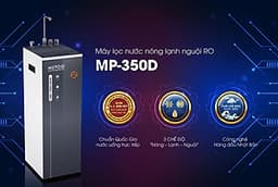 Máy lọc nước RO 3-in-1 nóng lạnh nguội Mutosi MP-350D-GR - Tủ đứng, 8 cấp lọc, công suất  10L/h - Hàng chính hãng
