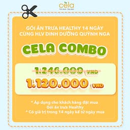 Gói ăn 14 suất Celadetox- trải nghiệm đồ ăn healthy tại nhà hàng dinh dưỡng số 1 Việt Nam- công thức lên bởi Huấn luyện viên dinh dưỡng theo phương thức eatclean