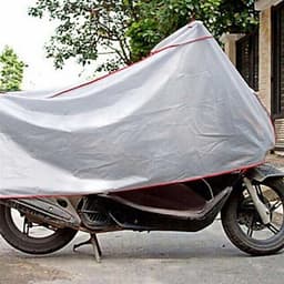Bạt phủ xe máy loại dày che nắng mưa bụi bẩn - ghi