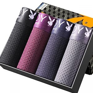 Set 4 Quần Lót Boxer Nam Playboy