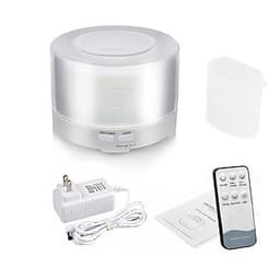 Máy khuếch tán tinh dầu trụ trắng 500ml có remote điều khiển từ xa