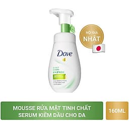Sữa Rửa Mặt Dạng Bọt Dove Tinh Chất - Serum Se Khít Lỗ Chân Lông Và Kiềm Dầu 160Ml