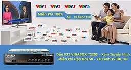 ĐẦU KTS DVB T2 VINABOX T220S THẾ HỆ MỚI 2020 – XEM TRUYỀN HÌNH MIỄN PHÍ- HÀNG CHÍNH HÃNG