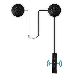 Tai Nghe Không Dây Gắn Nón Bảo Hiểm Có Mic Đen