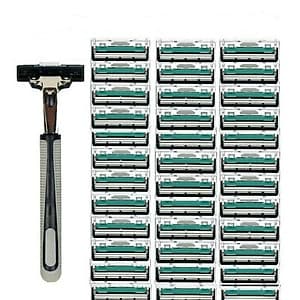 DAO CẠO RÂU 36 LƯỠI tặng kèm 1 dao cạo + 1 tuýp kem cạo râu