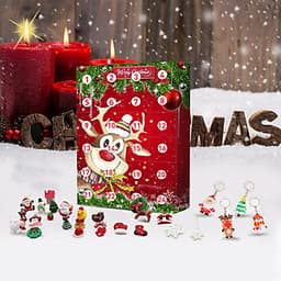 Christmas Elk Advent Calendar 2020 With 24 Little Doors Mystery Gift for Kids Children Fun Surprise