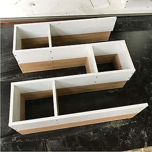 Kệ sách, kệ trang trí treo tường gỗ 3 ngăn dài 80cm x sâu 14cm (KS-24)