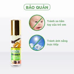 Dầu Lăn Thái Lan Thảo Mộc Green Herb Oil - 8ml 
