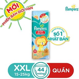 Tã Quần Pampers Điều Hoà Gói Lớn XXL44 (15-25kg)