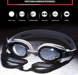 Kính bơi chống tia UV , Chống sương mù , bảo vệ mắt YESURE Cleacco, Dây đeo được làm 100% silicone mềm mại, thoải mái, dành cho vận động viên chuyên nghiệp hoặc người có sở thích đi bơi - Hàng Chính Hãng