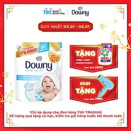 Nước Xả Vải Downy Mềm Mại Tinh Khiết (3.5L/ Túi) 