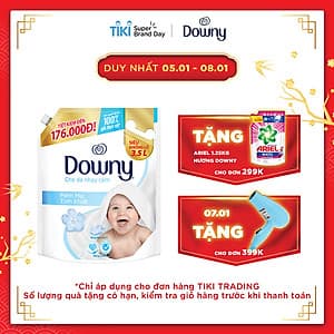 Nước Xả Vải Downy Mềm Mại Tinh Khiết (3.5L/ Túi) 