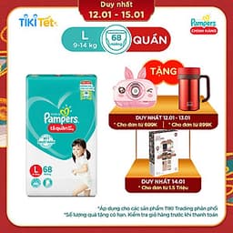 Tã Quần Pampers Giữ Dáng Mới Gói Cực Đại L68 (68 Miếng)