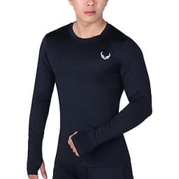 Áo Body Thể Thao Nam Tay Dài Xỏ Ngón Unique Apparel ABTDXND - Đen