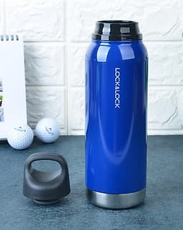 Bình Giữ Nhiệt Bằng Thép Không Gỉ Lock&Lock Loop Tumbler LHC4154BLU (620ml) - Xanh