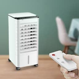 Quạt Điều Hòa Hơi Nước Đá  Có Bánh Xe kèm Điều Khiển Mini 