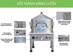 Nồi Tráng Bánh Cuốn Bằng Điện Công Nghiệp 35Cm