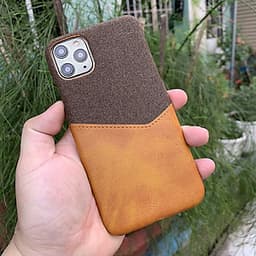 Ốp lưng da vải kiêm ví cao cấp dành cho iPhone 11 Pro