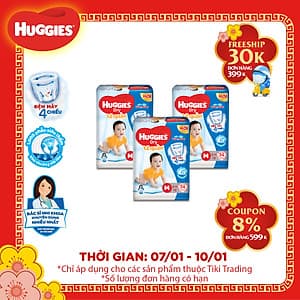 Combo 3 Gói Tã Quần Huggies Dry Gói Cực Đại M74 (74 Miếng) - Bao Bì Mới