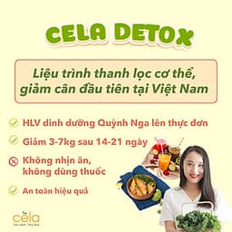 Voucher liệu trình giảm cân liệu trình 14 ngày  áp dụng trên chuỗi nhà hàng Celadetox  an toàn, không mệt mỏi được thiết kế bởi huấn luyện viên dinh dưỡng theo phương pháp eatclean