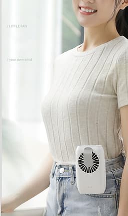 Quạt Treo Eo Lưng Kèm Dây Đeo Tích Hợp Sạc Thích Hợp Với Mọi Hoạt Động Làm Việc Giải Trí Subara GF-22