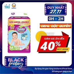 Tã quần Bobby có đệm lưng thấm mồ hôi đủ size M124/L108/XL96/XXL88