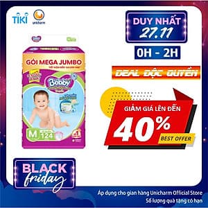Tã quần Bobby có đệm lưng thấm mồ hôi đủ size M124/L108/XL96/XXL88