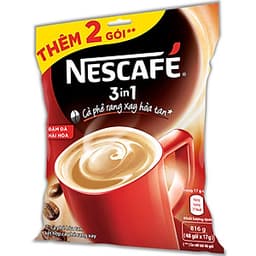 NESCAFÉ 3in1 Cà phê rang xay hòa tan Đậm đà hài hòa (Túi 46 gói x 17g) - Tặng thêm 2 gói