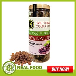 Hũ Nho Khô Nâu REAL FOOD STORE (1kg)