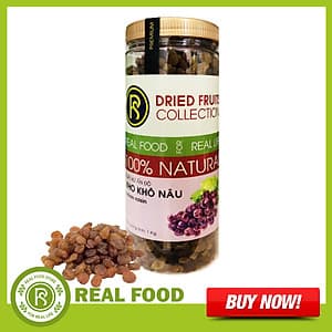 Hũ Nho Khô Nâu REAL FOOD STORE (1kg)