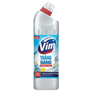 Combo 1 Vim Diệt Khuẩn Fresh Chanh xả 880ml + Viên vệ sinh bồn cầu VIM POWER 5 Vim Block Hương Lavender