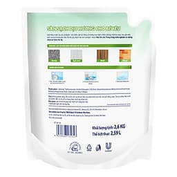 Nước Lau Sàn Sunlight Hương Hoa Thiên Nhiên Túi 2.6Kg Màu Trắng