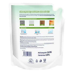 Nước Lau Sàn Sunlight Hương Hoa Thiên Nhiên Túi 2.6Kg Màu Trắng