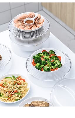LỒNG BÀN BẢO QUẢN THỰC PHẨM 4 TẦNG CHỊU NHIỆT - FOOD COVER
