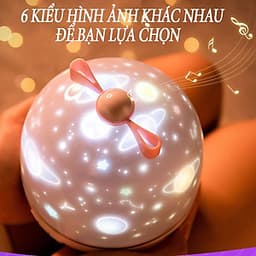 Đèn chiếu ngàn sao 6 chế độ màu 