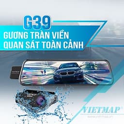 Vietmap G39 - Camera hành trình Dạng gương TRÀN VIỀN điện tử thông minh  - HÀNG CHÍNH HÃNG