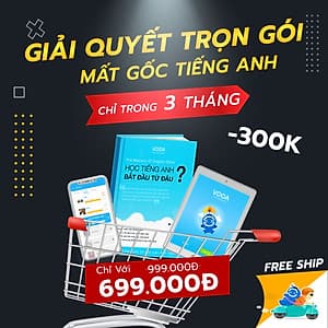 VOCA Basis: Khóa Học Tiếng Anh Online Cấp Tốc Cho Người Mất Gốc (Từ vựng + Ngữ pháp + Phát âm) - Trị dứt điểm mất gốc tiếng Anh chỉ trong 3 tháng
