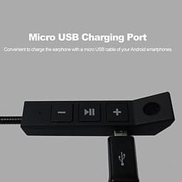 Tai Nghe Không Dây Gắn Nón Bảo Hiểm Có Mic Đen