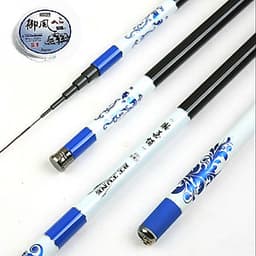 Cần câu tay xanh Carbon siêu cứng - Tặng kèm nhiều phụ kiện DCH06