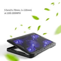 Đế Tản Nhiệt Laptop 5 Quạt Tốc Độ Lớn C5