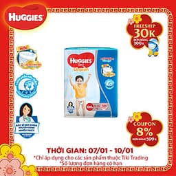 Tã Quần Huggies Dry Pants Jumbo XXL30 (Trên 14Kg) - Gói 30 Miếng