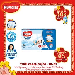 Tã Dán Sơ Sinh Huggies Dry Newborn S56 (56 Miếng)
