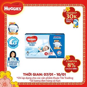 Tã Dán Sơ Sinh Huggies Dry Newborn S56 (56 Miếng)