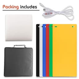 Hộp chụp sản phẩm 40cm x 40cm tích hợp 4 dây đèn Led phông nền 6 màu