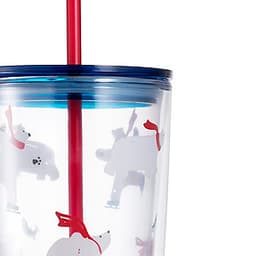 Ly Nhựa Có Ống Hút Lock&Lock HAP507BLU 750ml - Màu Xanh Nước Biển