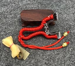 Ná (súng) cao su bò húc kèm 3 bộ dây 1mm 2 lớp (đỏ)