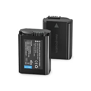 Bộ 2 Pin + 1 Sạc đôi Ravpower LP-E6 Cho Canon 5D Mark IV / 5D Mark III / 5DS / 5DS R / 5D Mark II / 6D Mark II / 7D Mark II / 7D / 80D / 70D / 60D (Chính Hãng Ravpower)