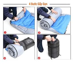 Túi Ngủ Văn Phòng, Du Lịch, Pinic, Có Thể Gấp Gọn  Vô Cùng Tiện Lợi - Hàng Chính Hãng (Giao Màu Ngẫu Nhiên)