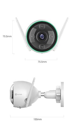 Camera IP EZVIZ CS-C3N (A0-3H2WFRL) 1080P Có Màu Ban Đêm - Hàng Chính Hãng