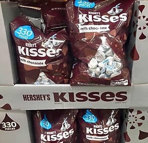 Kẹo Chocolate Hershey’s Kisses Milk Chocolate Gói 1,58 Kg Của Mỹ